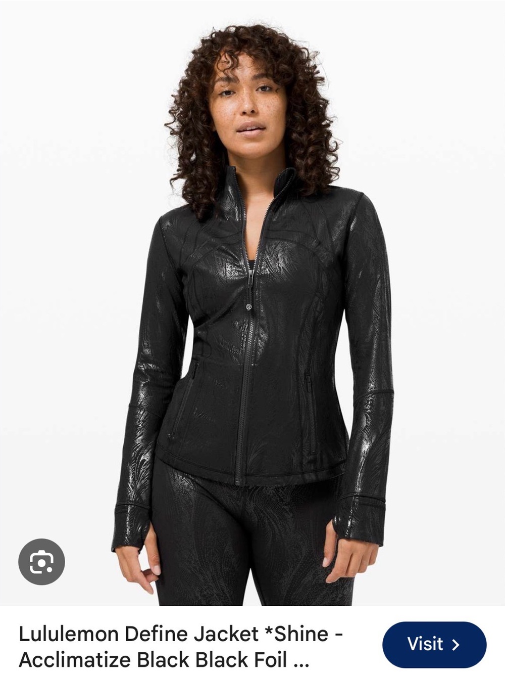 Lululemon Black Shine Define Jacket